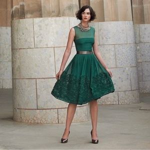 Beautiful Emerald Green Dress by Tiny from Anthropologie size 12